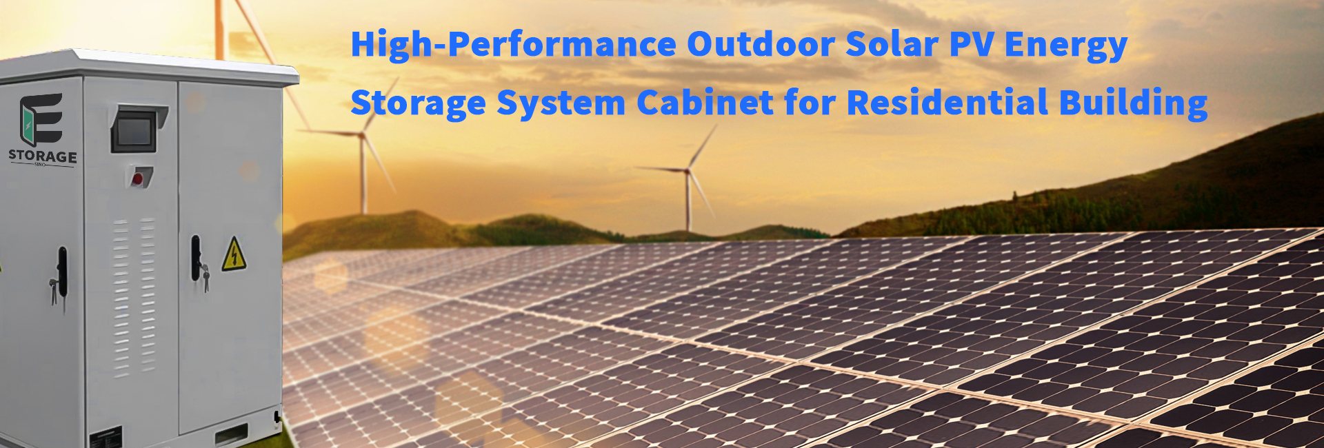 Outdoor Solar PV Energy Storage System Cabinet for Residential Building